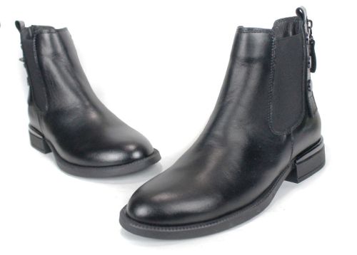 Chiara Moretti – Women's Chelsea Ankle Boots in Genuine Black Leather